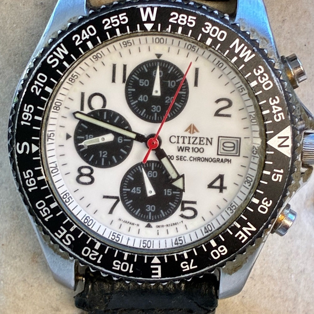 Citizen WR100 Promaster 40mm Watch 0610 H03299 Reverse Panda New Battery